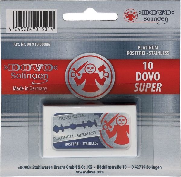 Dovo Double-Edged Razor Blades - Super Platinum Pack of 10