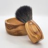 Dovo Shaving Brush Olive Wood Synthetic Bristles German Made