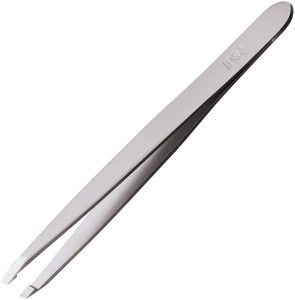 Dovo Slant Tip Tweezers - 3.75 Inches Satin