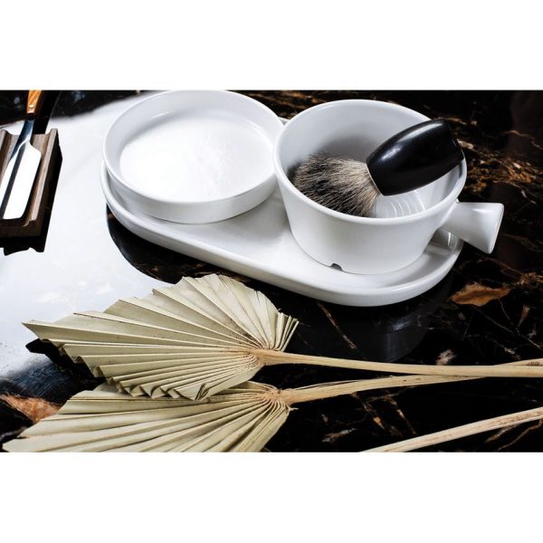 Dovo Shave Bowl Set Daylight White Ceramic Portuguese