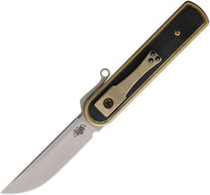 Dark Pines Switchback Friction Folder Nitro V Brass Folding Knife
