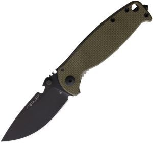 DPx Gear HEST Classic Framelock Folding Knife D2 OD Green G10
