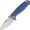 DPx Gear HEST F Framelock Blue Ti M390 Folding Knife