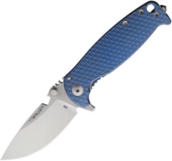 DPx Gear HEST F Framelock Blue Ti M390 Folding Knife