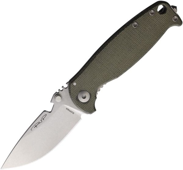 DPx Gear HEST Classic Framelock Sleipner Folding Knife Green