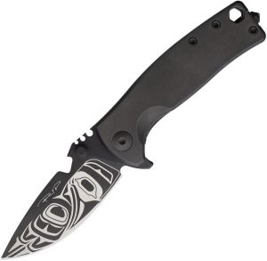DPx Gear HEST Urban Framelock M390 Black Titanium Folding Knife