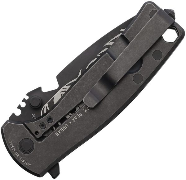 DPx Gear HEST Urban Framelock M390 Black Titanium Folding Knife