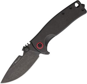 DPx Gear HEST Urban Framelock Folding Knife M390 Black Red