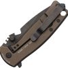 DPx Gear HEST Urban Framelock M390 Folding Knife Bronze Titanium