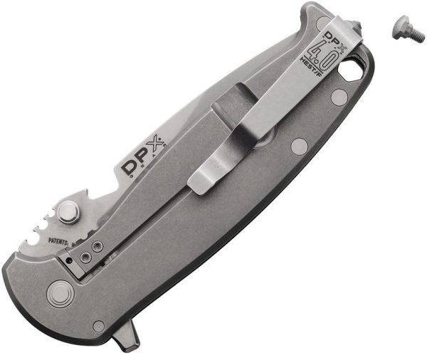 DPx Gear HEST 4.0 Framelock MagnaCut Folding Knife Green Micarta