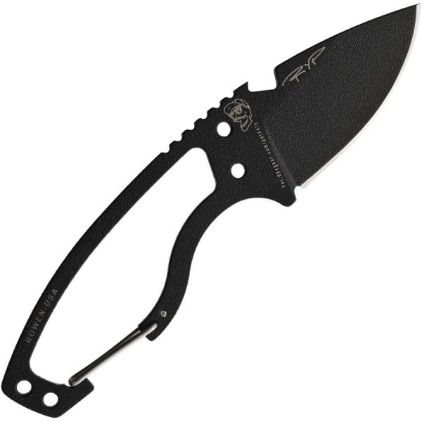 DPX Gear HEAT Hiker Black Fixed Blade Knife 1095HC Steel