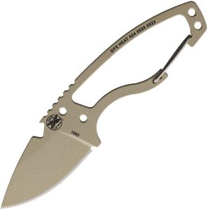 DPX Gear HEAT Hiker Desert Tan - 1095HC Fixed Blade
