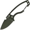 DPX Gear HEAT Hiker Fixed Blade OD Green 1095HC Steel Knife