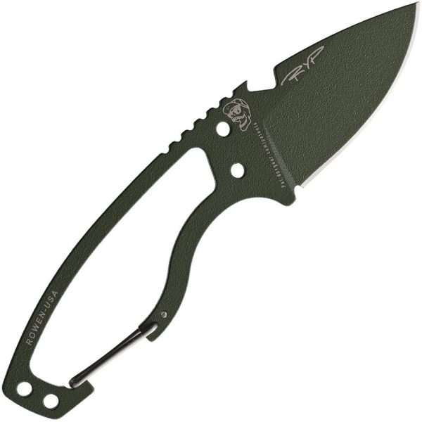 DPX Gear HEAT Hiker Fixed Blade OD Green 1095HC Steel Knife