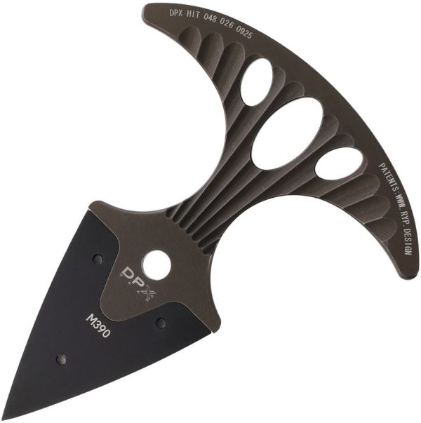 DPx Gear HIT Dagger Ti M390 Black Fixed Blade Knife