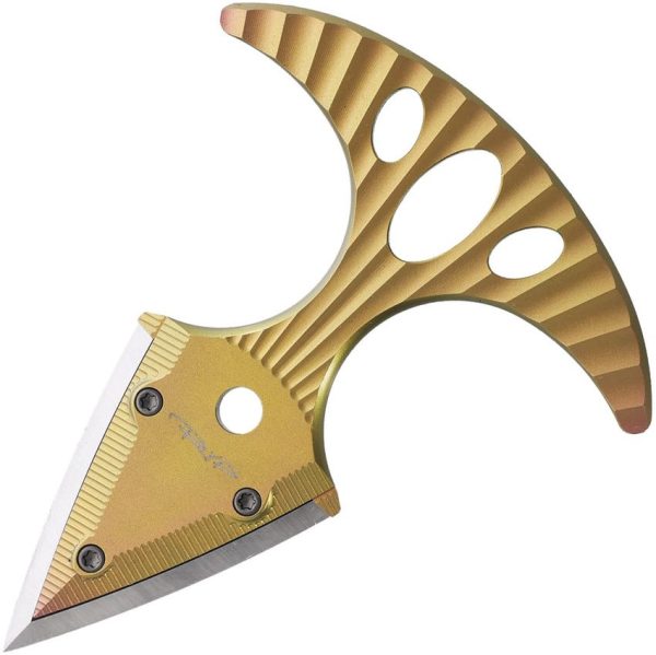 DPx Gear HIT Dagger Ti M390 Gold Fixed Blade Neck Knife
