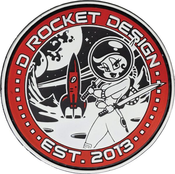 D Rocket Designs Rocket Girl Patch - Glow in Dark