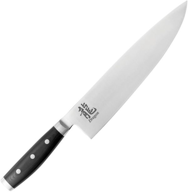 Dragon by Apogee Chefs Knife 10in CTS-BD1 Stainless Fixed Blade