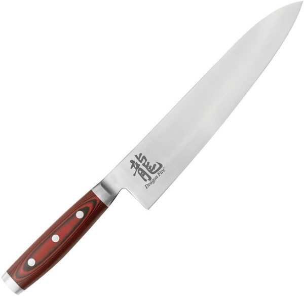 Dragon by Apogee Chef's Knife 9.5in CTS-BD1 Stainless Fixed Blade
