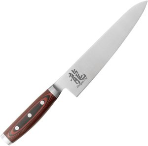 Dragon Fire Chef's Knife CTS-BD1 Stainless Fixed Blade Red