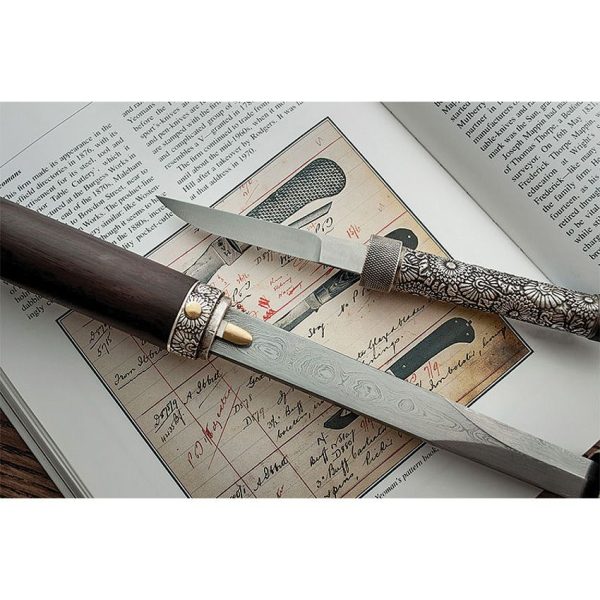 Dragon King Taiji Cane Sword 22" Damascus Steel Rosewood