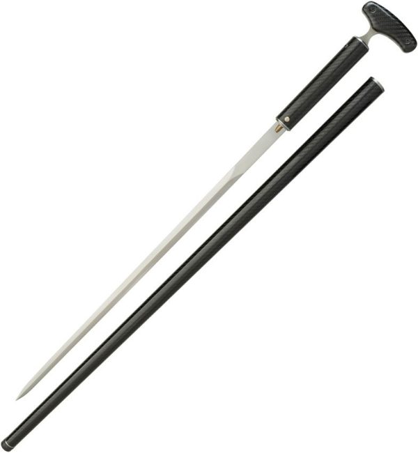 Dragon King Sword Cane Carbon Fiber Spring Steel Blade