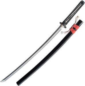 DRK35180.jpg Dragon King Kohaku Katana 28" Carbon Steel Blade Rayskin Handle