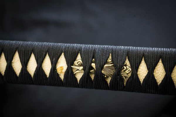 Dragon King Pine Crane Katana 28" T10 Steel Blade Sword