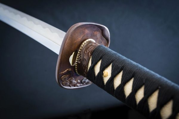 Dragon King Pine Crane Katana 28" T10 Steel Blade Sword