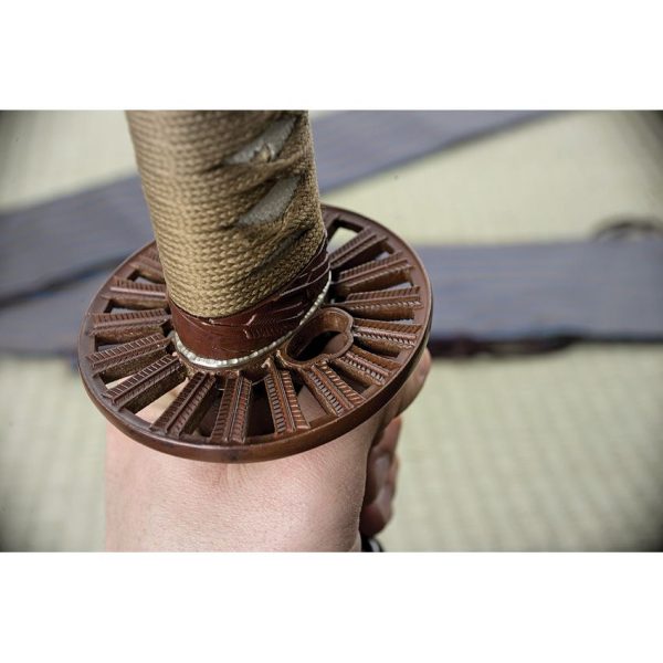 Dragon King Fletching Katana 28.38" Satin Steel Blade Fixed Blade