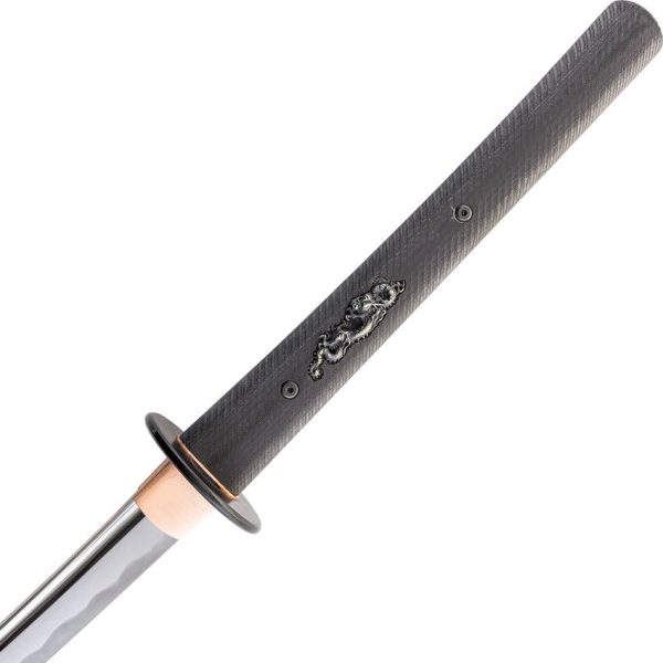 Dragon King Modern Katana 27" 1566 Steel Fixed Blade Black G10