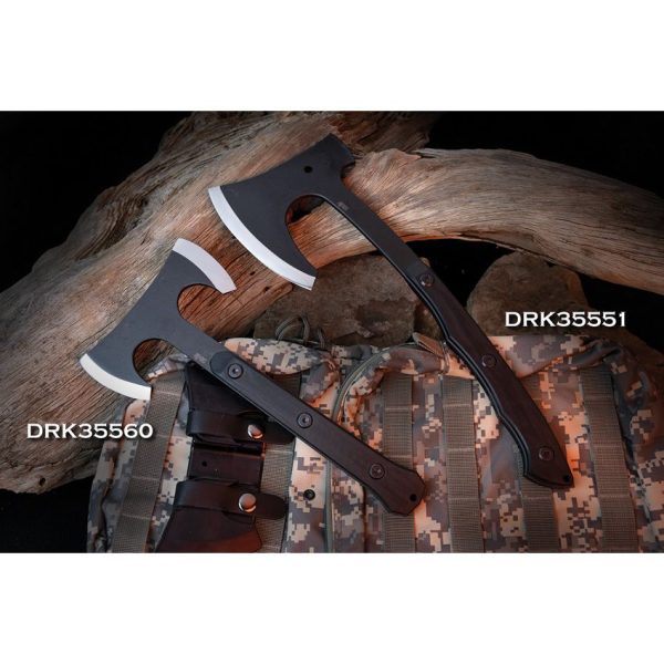 APOC XD35560 Double Mukk Hatchet 6" Spring Steel Fixed Blade