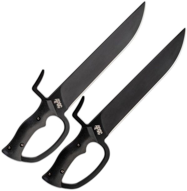 APOC SD35590 Butterfly Swords Fixed Blade 10.63" 9260 Steel Set