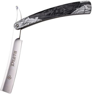 Dark Side Razor Grim Reaper Folding Knife - Gray and Black