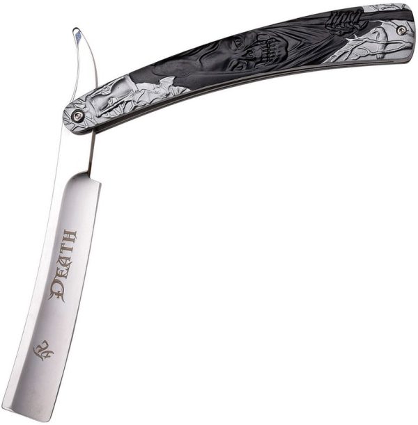 Dark Side Razor Grim Reaper Folding Knife - Gray and Black