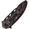 Dark Side Skull Linerlock A/O - Black Stonewash