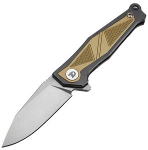 Dreamtech Framelock Ti Gold Zirconium M390 Folding Knife