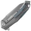 Dreamtech Framelock Gray Ti Folding Knife D2 Steel Reverse Tanto