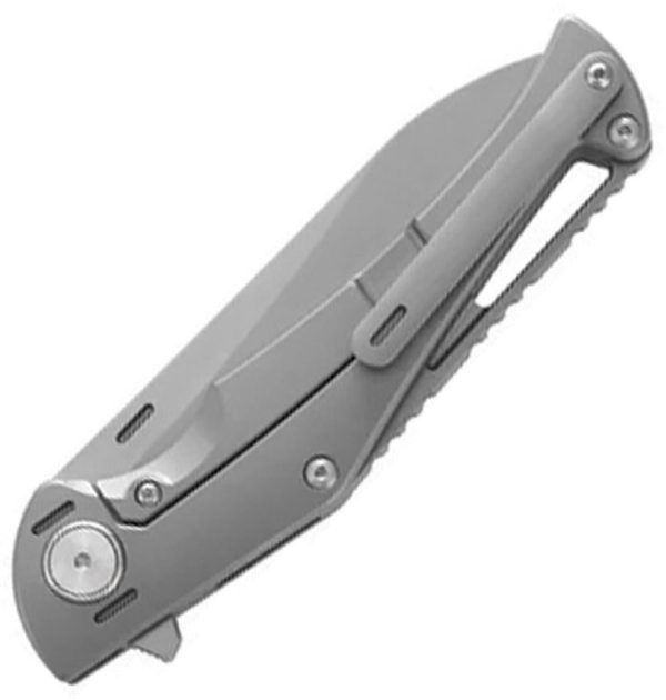 Dreamtech Framelock Ti Zirconium M390 Folding Knife Gray Titanium