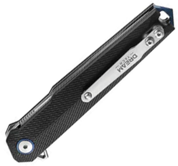 Dreamtech Linerlock G10 Black - D2 Tanto Blade