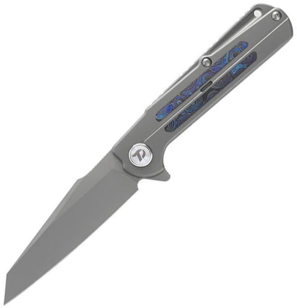Dreamtech Framelock Ti Zirconium M390 Folding Knife Timascus