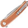 Dreamtech Linerlock Micarta Natural Folding Knife D2 Steel