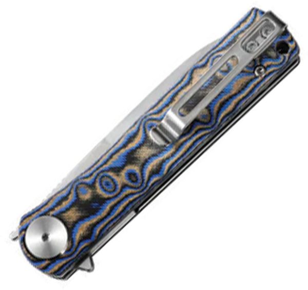 Dreamtech Linerlock Blue Micarta Folding Knife
