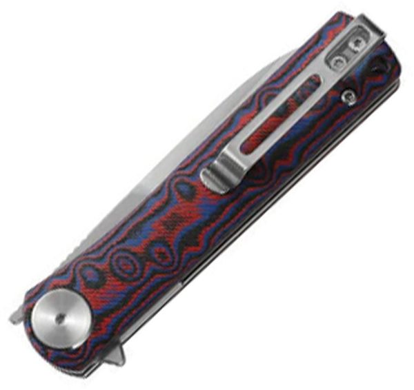 Dreamtech Linerlock Red Micarta Folding Knife