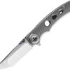 Dreamtech Button Lock Titanium Folding Knife M390 Tanto Blade