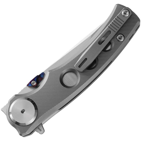 Dreamtech Button Lock Titanium Folding Knife M390 Tanto Blade