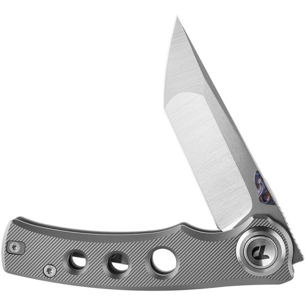 Dreamtech Button Lock Titanium Folding Knife M390 Tanto Blade