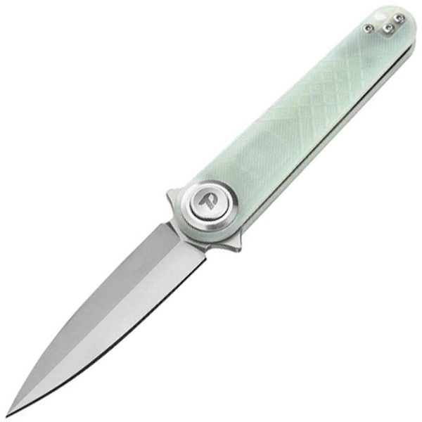 Dreamtech Button Lock Jade G10 Dagger Knife