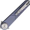 Dreamtech Button Lock Blue Ti Dagger - Titanium