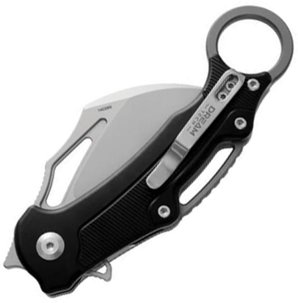 Dreamtech Button Lock Karambit Black G10 Handle